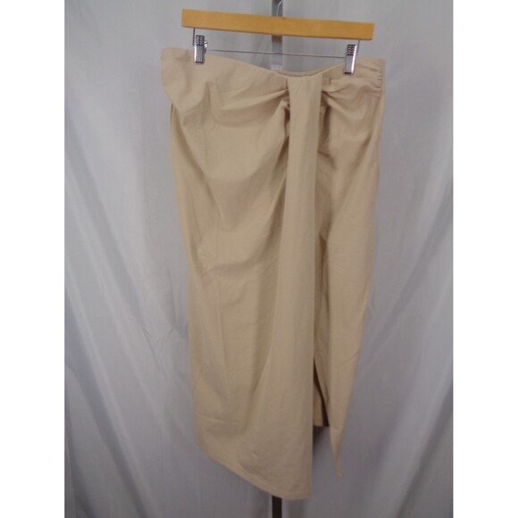 Terea Andrea Pitter Midi Skirt Size XXL Faux Wrap Slit New - Picture 1 of 6